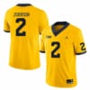 Michigan Wolverines Will Johnson Jersey #2 College Football Game Yellow