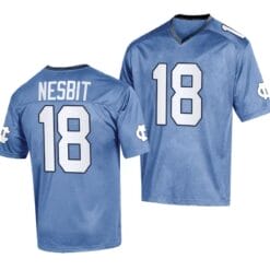 North Carolina Tar Heels Bryson Nesbit Jersey #18 College Football 2023 Replica Blue