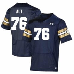 Notre Dame Fighting Irish Joe Alt Jersey #76 College Football Navy