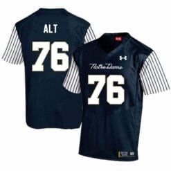 Notre Dame Fighting Irish Joe Alt Jersey #76 College Football Navy Alternative