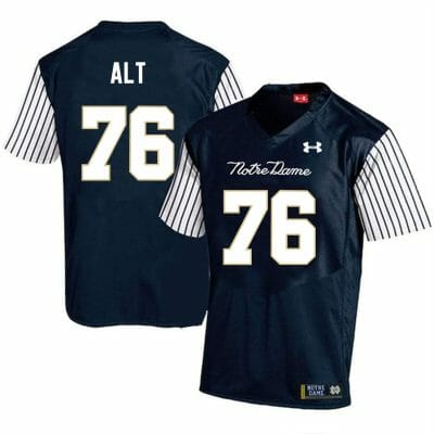 Notre Dame Fighting Irish Joe Alt Jersey #76 College Football Navy Alternative