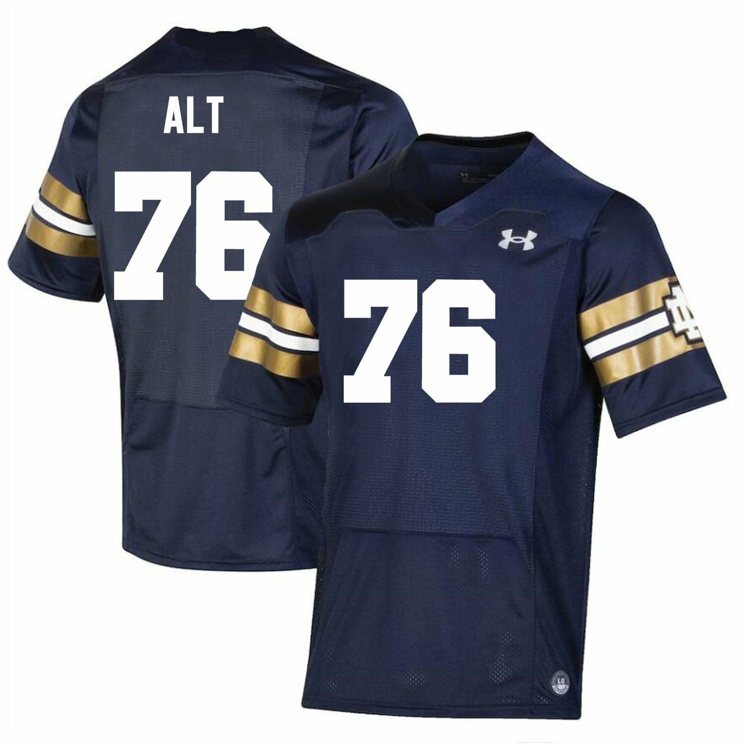 Notre Dame Fighting Irish Joe Alt Jersey #76 College Football Navy