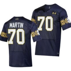 Notre Dame Fighting Irish Zack Martin Jersey #70 College Football 2023 Aer Lingus Classic Navy