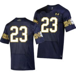 Notre Dame Jersey #23 College Football 2023 Aer Lingus Classic Navy