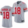 Ohio State Buckeyes #18 Marvin Harrison Jr Jersey Alternate Gray Limited NCAA Football