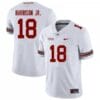 Ohio State Buckeyes #18 Marvin Harrison Jr Jersey White NCAA Football