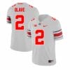 Ohio State Buckeyes Chris Olave Jersey #2 College Football Game Gray