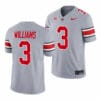 Ohio State Buckeyes Miyan Williams Jersey #3 College Football Game Gray