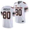 Oklahoma State Cowboys Brennan Presley Jersey #80 College Football 2023 Game White