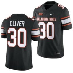 Oklahoma State Cowboys Collin Oliver Jersey #30 College Football 2023 Game Black