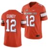 Oklahoma State Cowboys Gunnar Gundy Jersey #12 College Football 2023 Game Orange