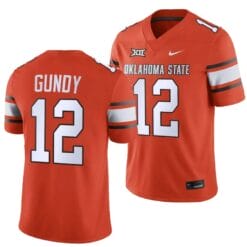 Oklahoma State Cowboys Gunnar Gundy Jersey #12 College Football 2023 Game Orange