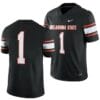Oklahoma State Cowboys Jersey #1 College Football 2023 Game Black