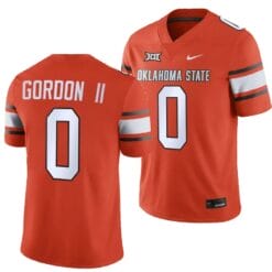 Oklahoma State Cowboys Ollie Gordon II Jersey #0 College Football 2023 Game Orange