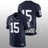 Penn State Drew Allar Jersey #15 College Football Game Navy No Name