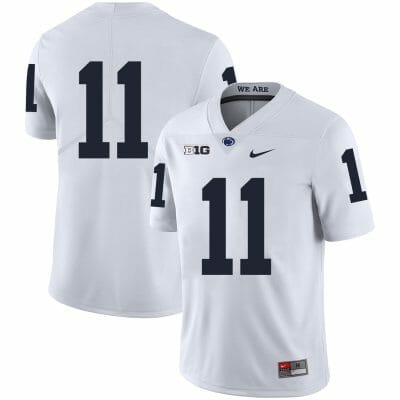 Penn State Micah Parsons Jersey #11 College Football Game White No Name