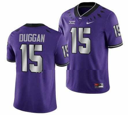 TCU Horned Frogs Max Duggan Jersey Untouchable College Football Game Purple #15