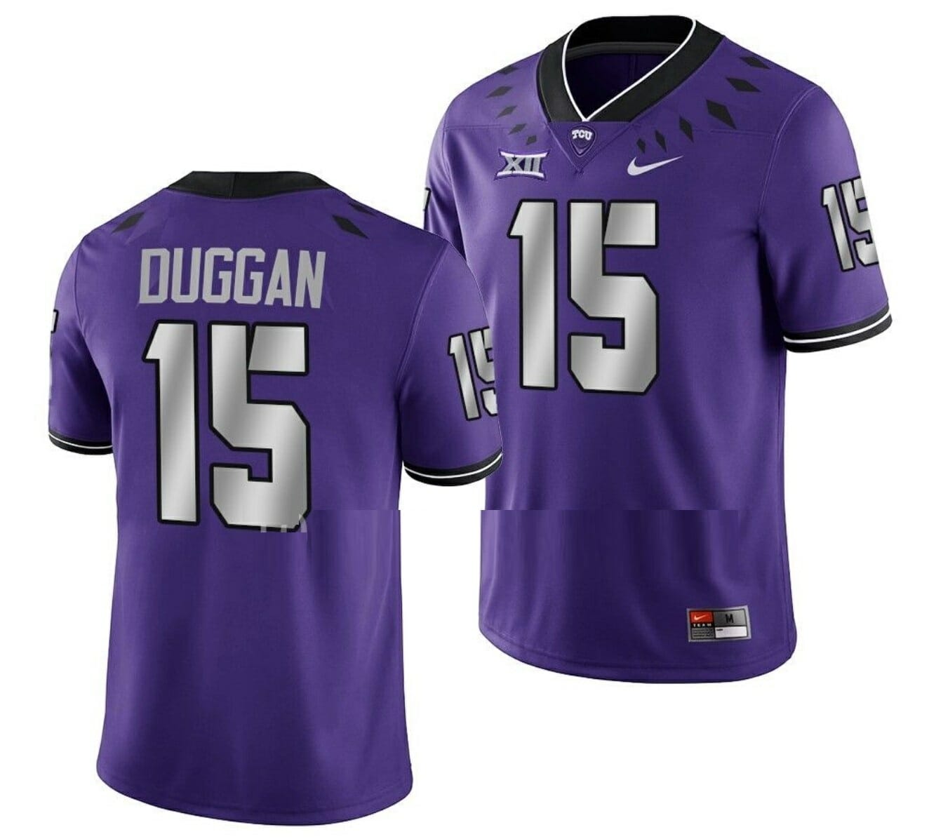TCU Horned Frogs Max Duggan Jersey Untouchable College Football Game Purple #15