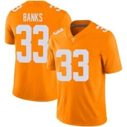 Tennessee Volunteers Jeremy Banks Jersey #33 College Football Orange