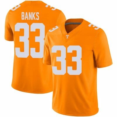Tennessee Volunteers Jeremy Banks Jersey #33 College Football Orange