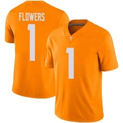 Tennessee Volunteers Trevon Flowers Jersey #1 College Football Orange