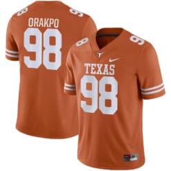 Texas Longhorns Brian Orakpo Jersey #98 College Football Orange