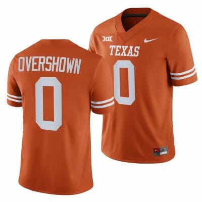 Texas Longhorns DeMarvion Overshown Jersey #0 College Football Orange