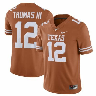 Texas Longhorns Earl Thomas III Jersey #12 College Football Orange