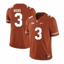 Texas Longhorns Jordan Hicks Jersey #3 College Football Orange