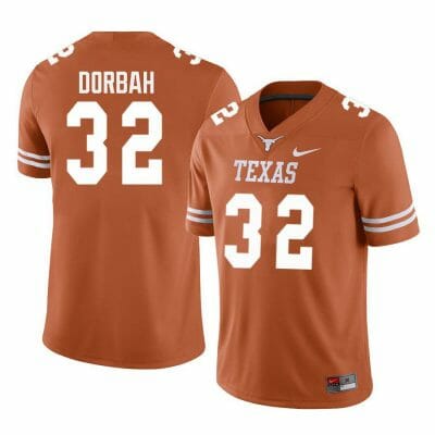 Texas Longhorns Prince Dorbah Jersey #32 College Football Orange