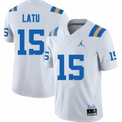 UCLA Bruins Laiatu Latu Jersey #15 College Football White