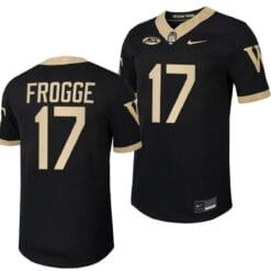 Wake Forest Demon Deacons Michael Frogge Jersey Home College Football Replica Black #17