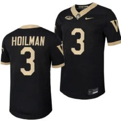 Wake Forest Demon Deacons Troy Hoilman Jersey Home College Football Replica Black #3