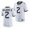 West Virginia Mountaineers Rodney Gallagher III Jersey #2 College Football 2023 Game White