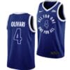 Xavier Musketeers Quincy Olivari Jersey Basketball #4 All For One Blue