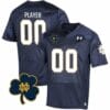 Custom Notre Dame Fighting Irish Jersey Name and Number College Football Johnny Lujack Patch Navy