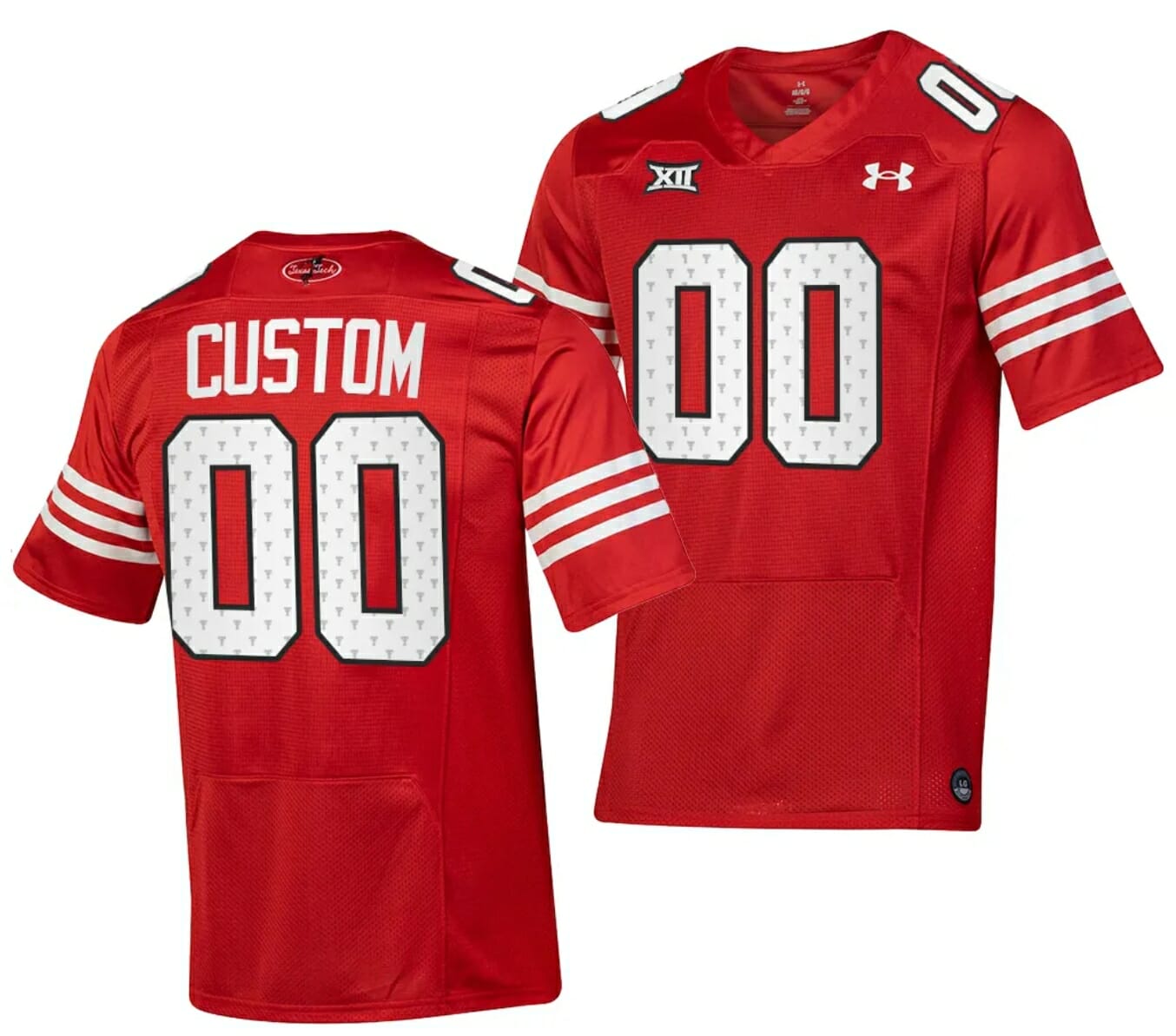 Custom Texas Tech Jersey Name and Number College Football Throwback Stitched Red