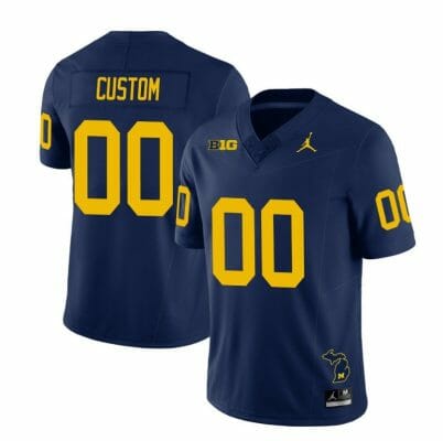 Custom Michigan Wolverines Jersey Special Name and Number College Football 2023 Stitched Navy
