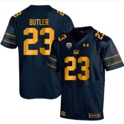 Cal Bears Dejuan Butler Jersey #23 College Football 2023 Stitched Navy