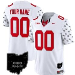 Custom Ohio State Buckeyes Jersey Name and Number College Football Stitched Alternate White Limited