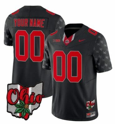 Custom Ohio State Buckeyes Jersey Name and Number College Football 2023 Stitched Alternate Black Limited