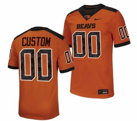 Custom Oregon State Jersey Name and Number College Football Stitched Orange