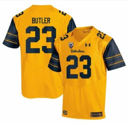 Cal Bears Dejuan Butler Jersey #23 College Football 2023 Stitched Gold