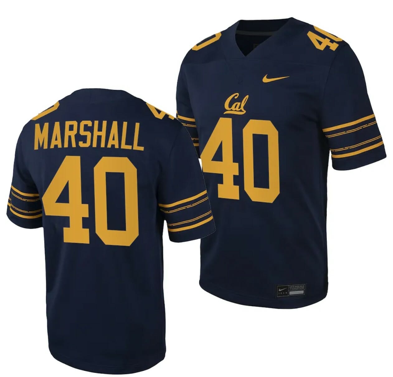 California Golden Bears Ben Marshall Jersey #40 College Football Game 2023 Black