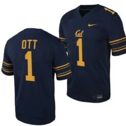 California Golden Bears Jaydn Ott Jersey #1 College Football Game 2023 Black