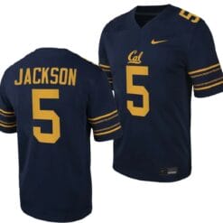 California Golden Bears Sam Jackson Jersey #5 College Football Game 2023 Black