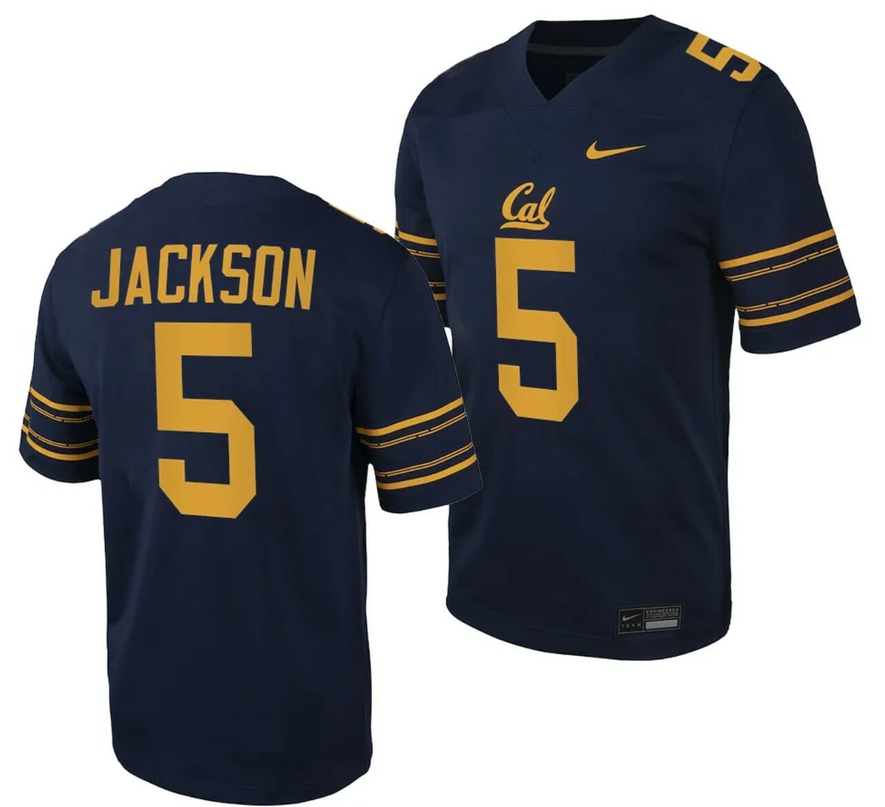 California Golden Bears Sam Jackson Jersey #5 College Football Game 2023 Black