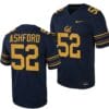 California Golden Bears Zurich Ashford Jersey #52 College Football Game 2023 Black