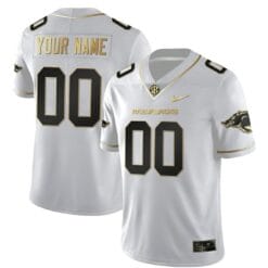 Custom Arkansas Razorbacks Jersey Name and Number College Football Stitched White Gold