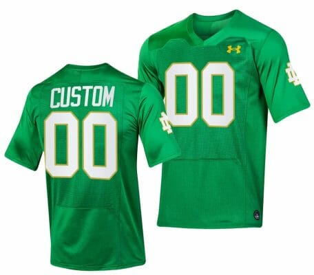 Custom Notre Dame Jersey Name and Number Replica College Football 2023 Green